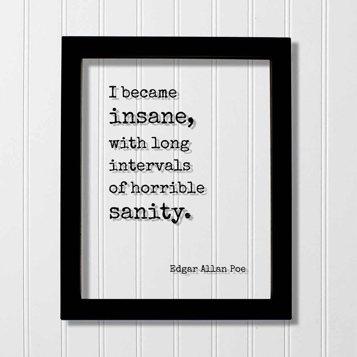 Edgar Allan Poe Quote Art Print, Typography Art