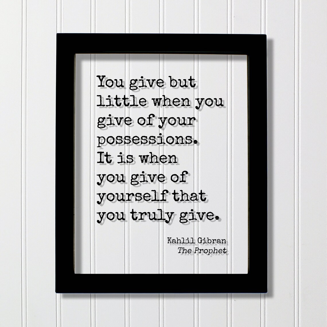 Kahlil Gibran The Prophet Charity Quote Kindness Inspirational Wall Art