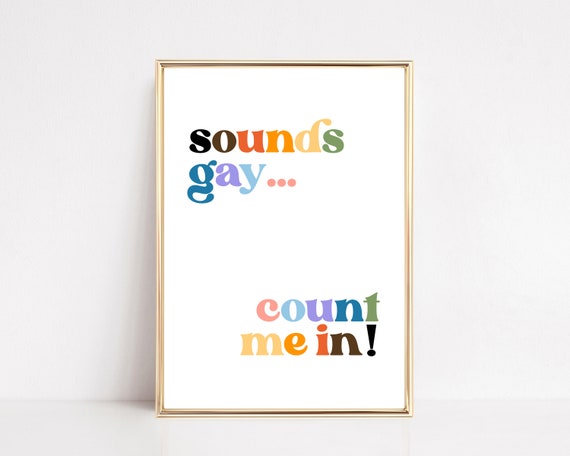 Pride Wall Art, LGBTQ Alphabet Mafia Poster