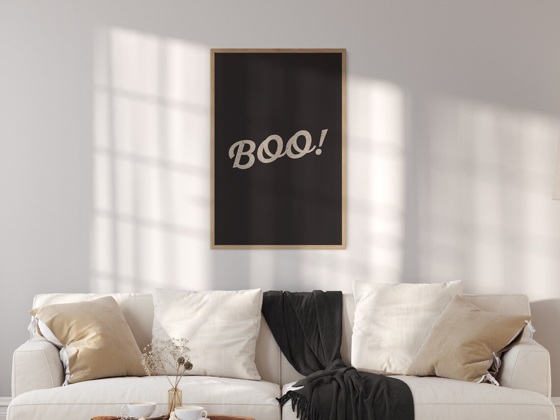 Boo Halloween Party Decor Art Print Poster
