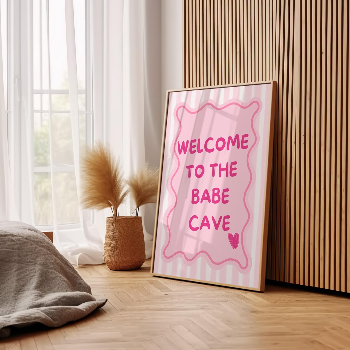 Welcome To The Babe Cave Preppy Dorm Art Print - Image 2