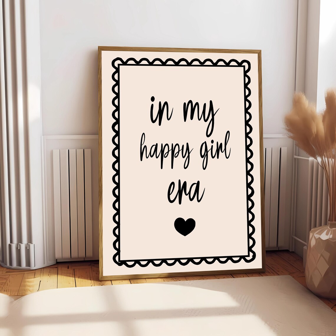 In My Happy Girl Era, Coquette Quote Art Print - Image 2