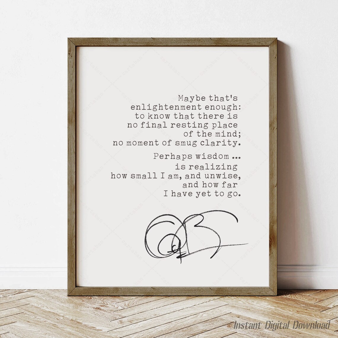 Anthony Bourdain Quote, Typography Art Print