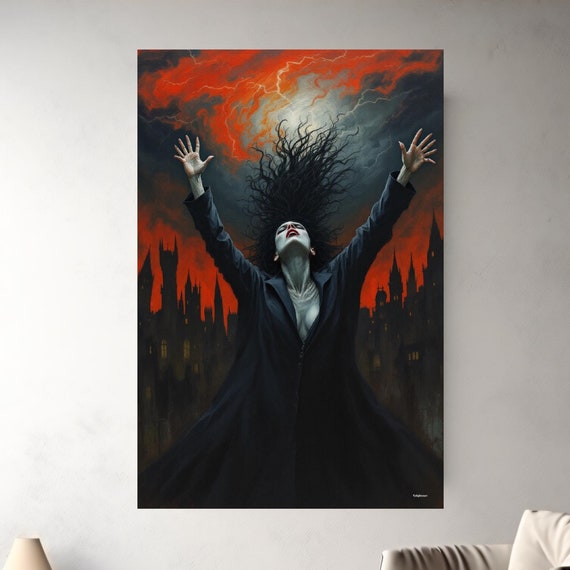 Gothic Witch Wall Art Matte Nature Decor For Home Ideal For Housewarming Birthdays Or Holidays Scenic Art Print Home