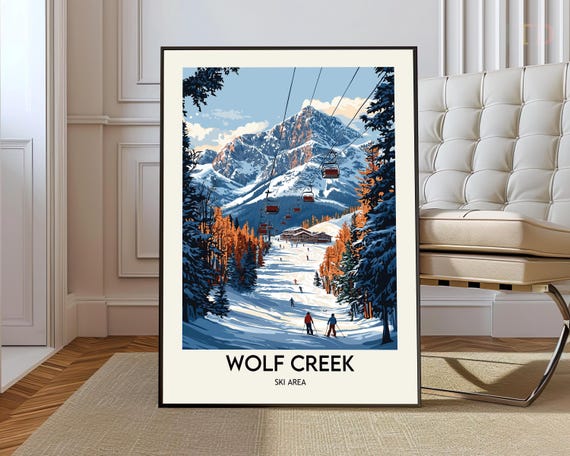 Wolf Creek Ski Area Poster Wall Art Print Photo Colorado