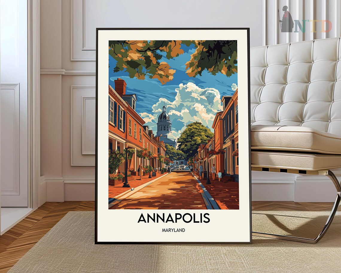 Annapolis Travel Poster, United States Photo Print