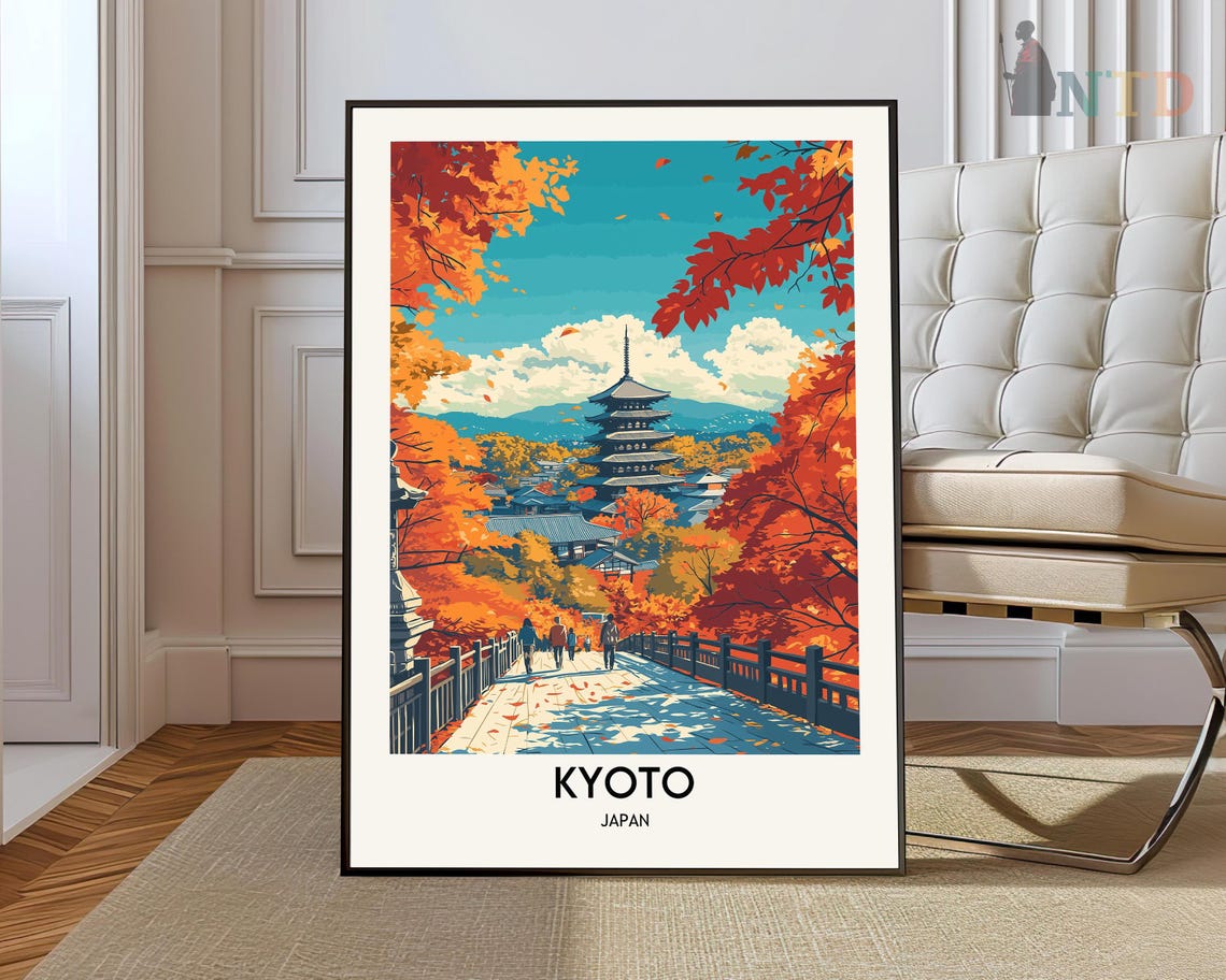 Kyoto Print Kyoto Wall Art Kyoto Poster Kyoto Photo Kyoto Poster Print Kyoto Wall Decor Japan Poster Japan Print Kyoto City Japan