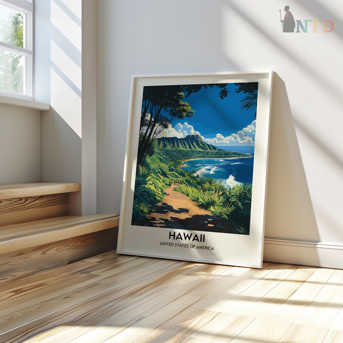 Hawaii Travel Poster, Honolulu, USA Wall Art Print - Image 3