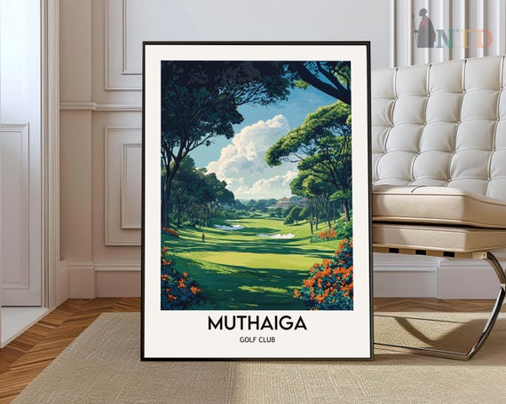 Muthaiga Golf Club Poster Wall Art Print Photo Nairobi