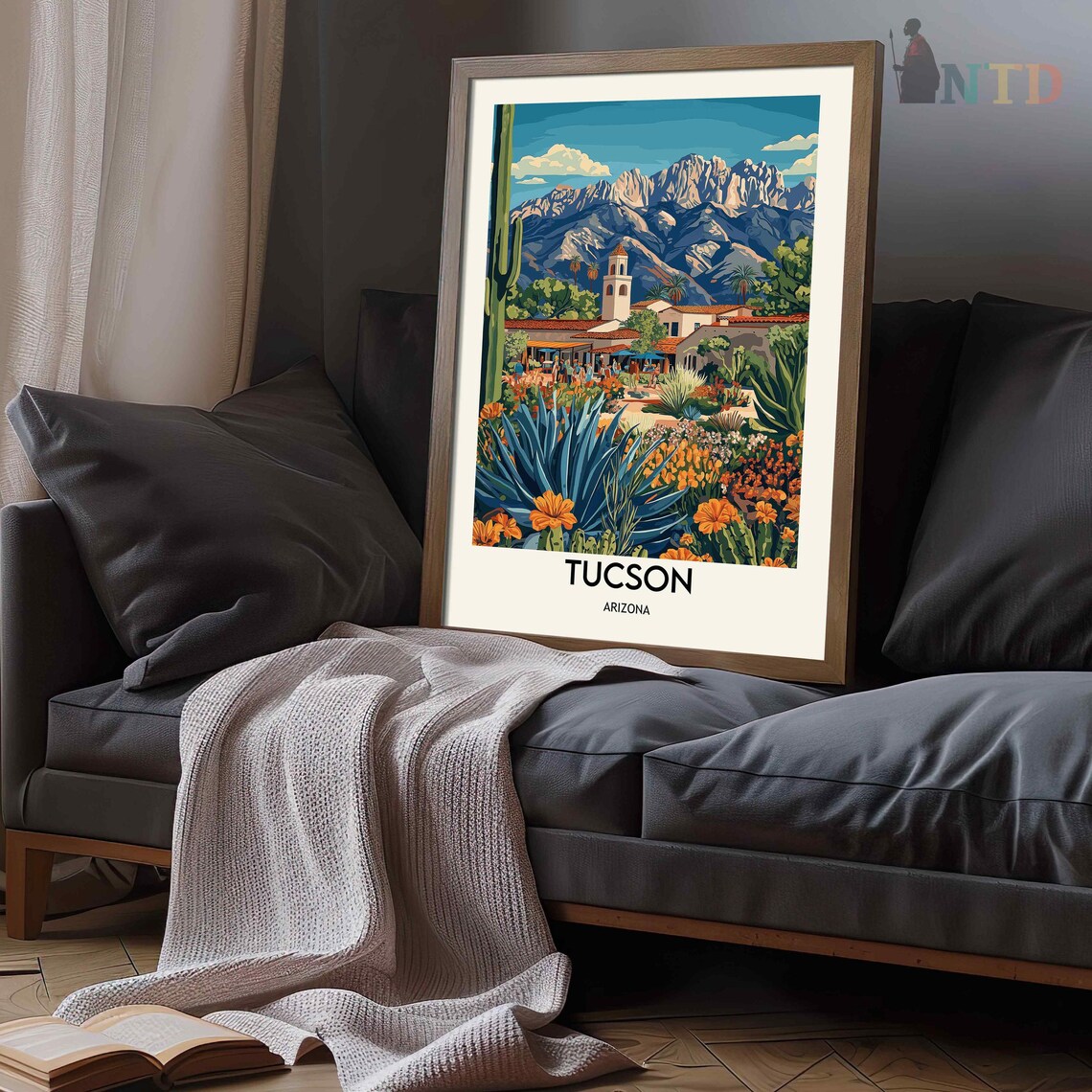 Tucson Arizona Travel Poster, City Wall Art Print - Image 2