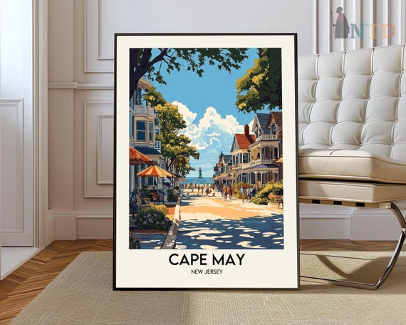 Cape May Travel Poster Wall Art Print Photo Decor New Jersey