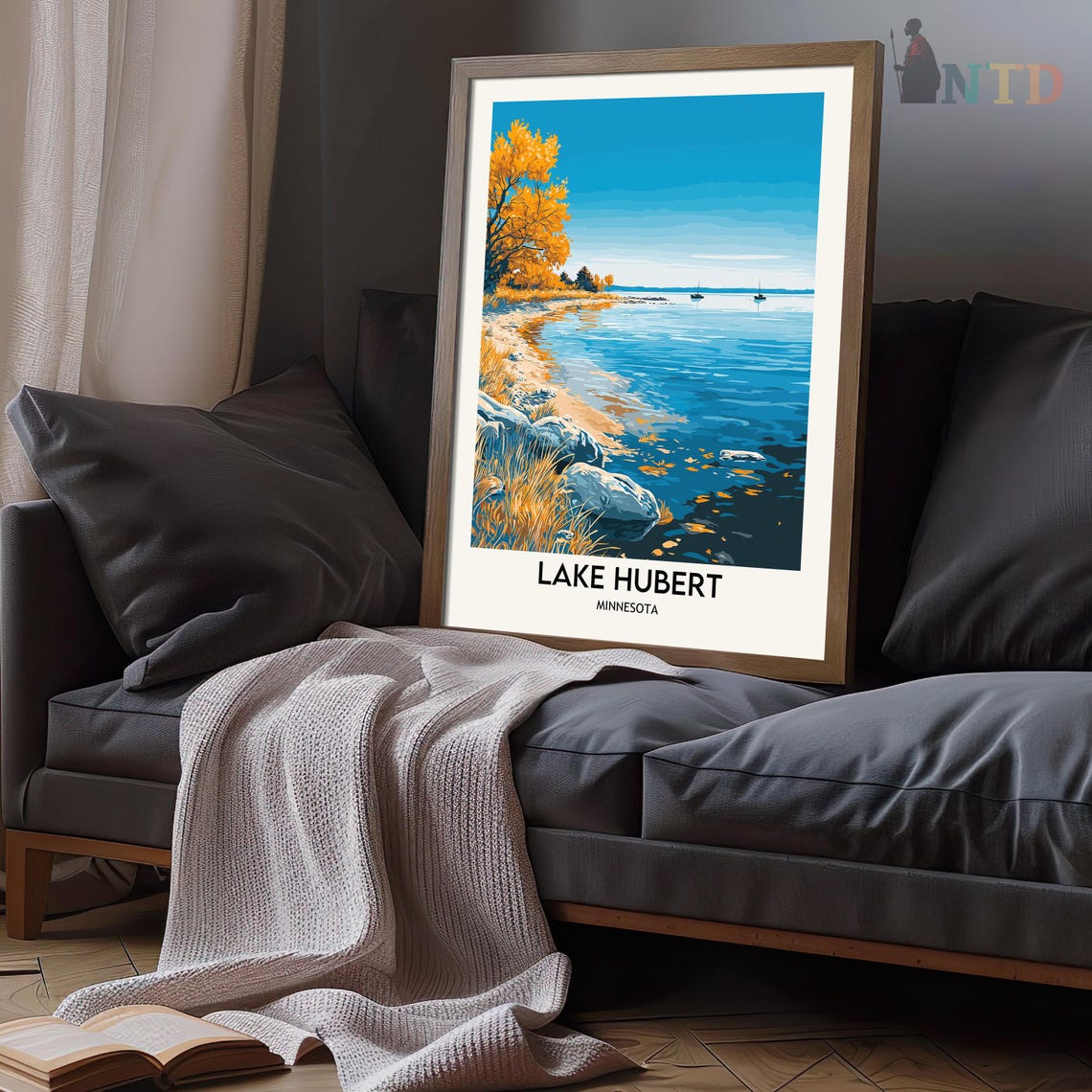 Lake Hubert Print Lake Hubert Wall Art Lake Hubert Poster Lake Hubert Photo Lake Hubert Poster Print Lake Hubert Minnesota Poster - Image 3