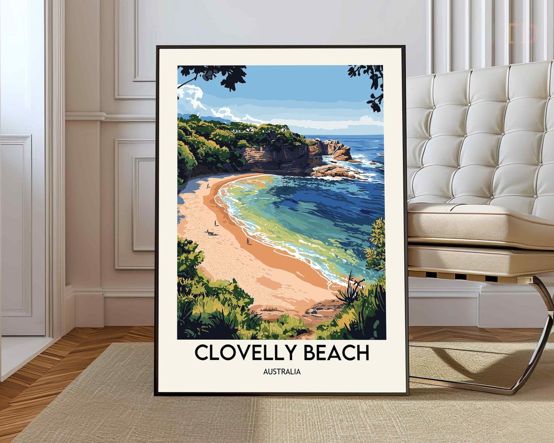 Clovelly Beach Poster Wall Art Print Photo Australia Sydney