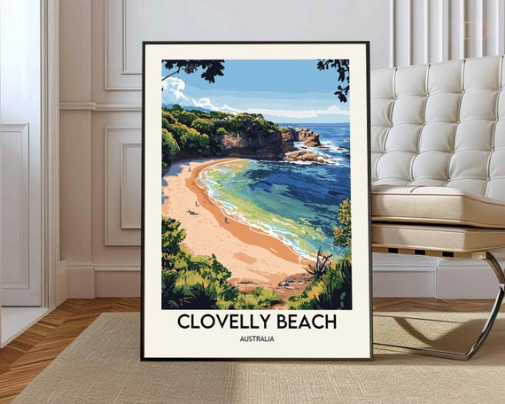 Clovelly Beach Poster Wall Art Print Photo Australia Sydney
