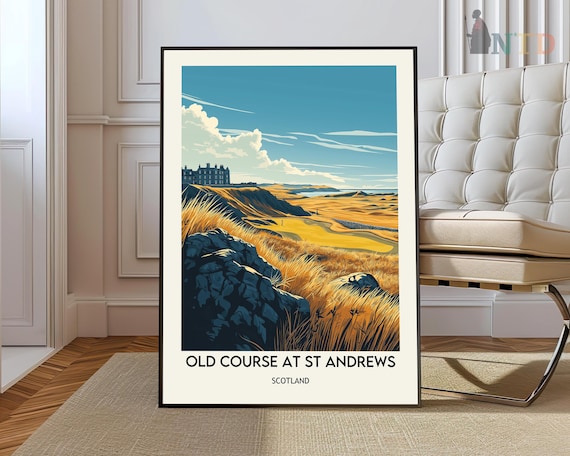 Old Course at St Andrews Scotland Legendary Golf Links Poster