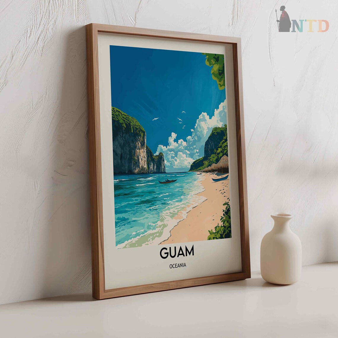 Guam Oceania Travel Poster, Mariana Islands Print - Image 2