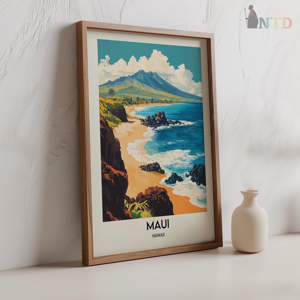 Maui Hawaii Travel Poster, Island Wall Art Print - Image 2