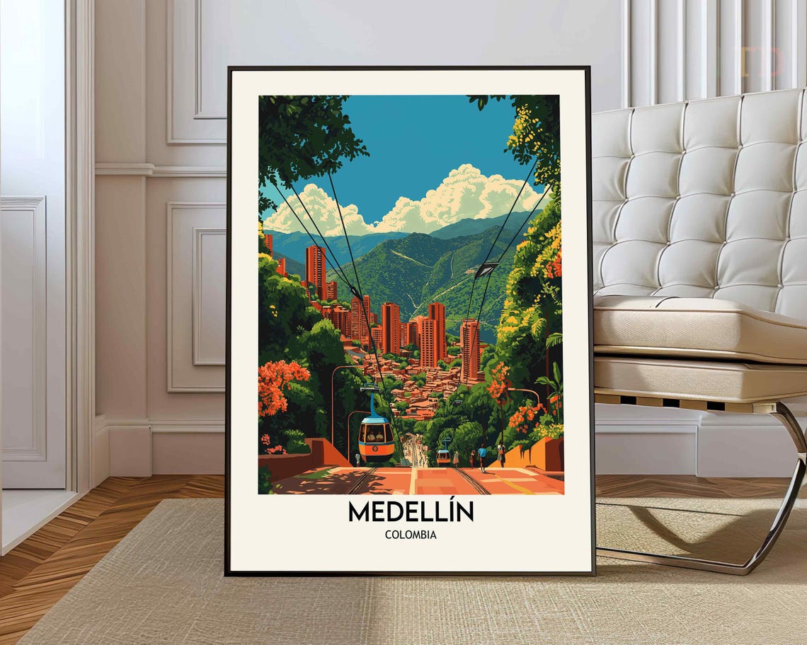Medellin Poster Wall Art Print Photo Travel Gift