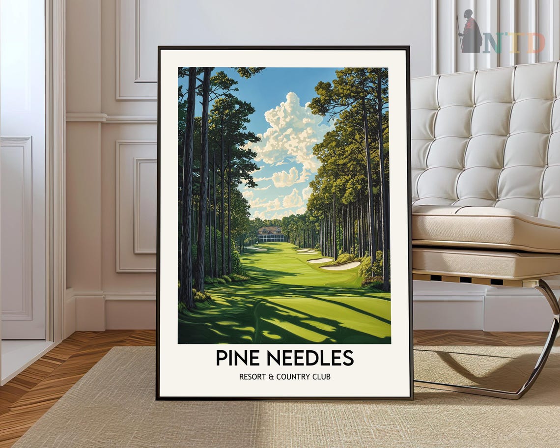 Pine Needles Resort Country Club Tall Pines Fairway Golf Poster