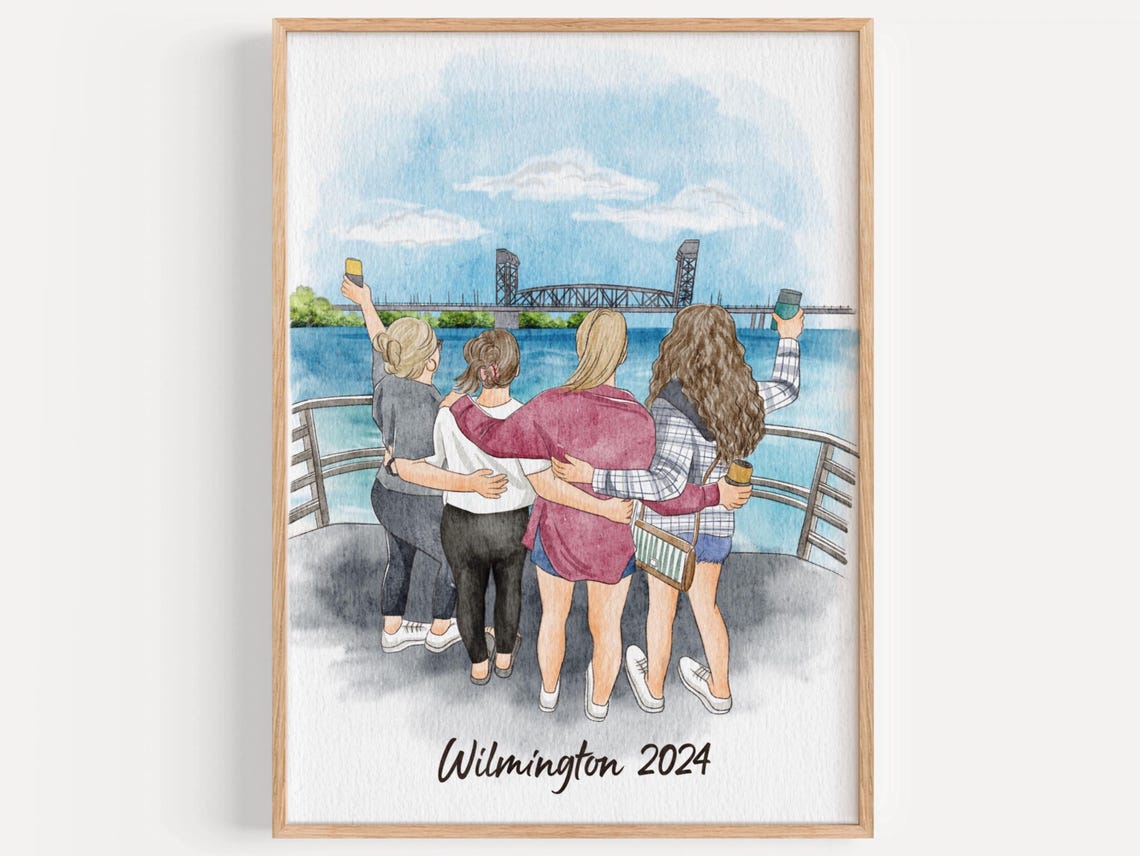 Minimalist Faceless Watercolor Portrait, Personalized Gift - Image 2