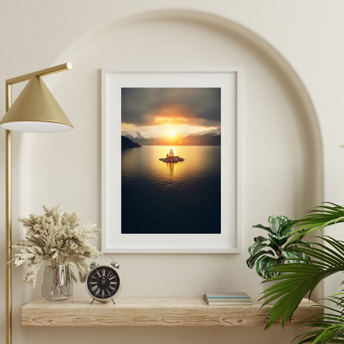 Nature Picture Island Sunset Poster On Matte Premium Paper Decoration Wall Decoration - Image 3