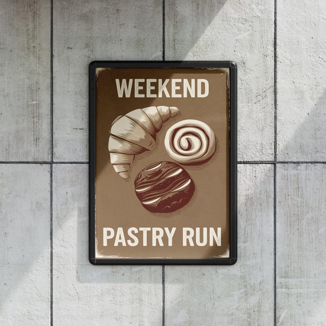 Weekend Pastry Croissant, Minimalist Kitchen Decor - Image 2