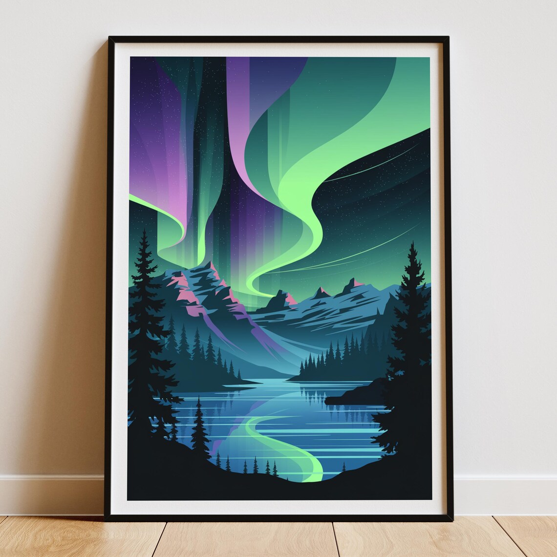 Northern Lights, Jasper National Park Art Print - Image 4
