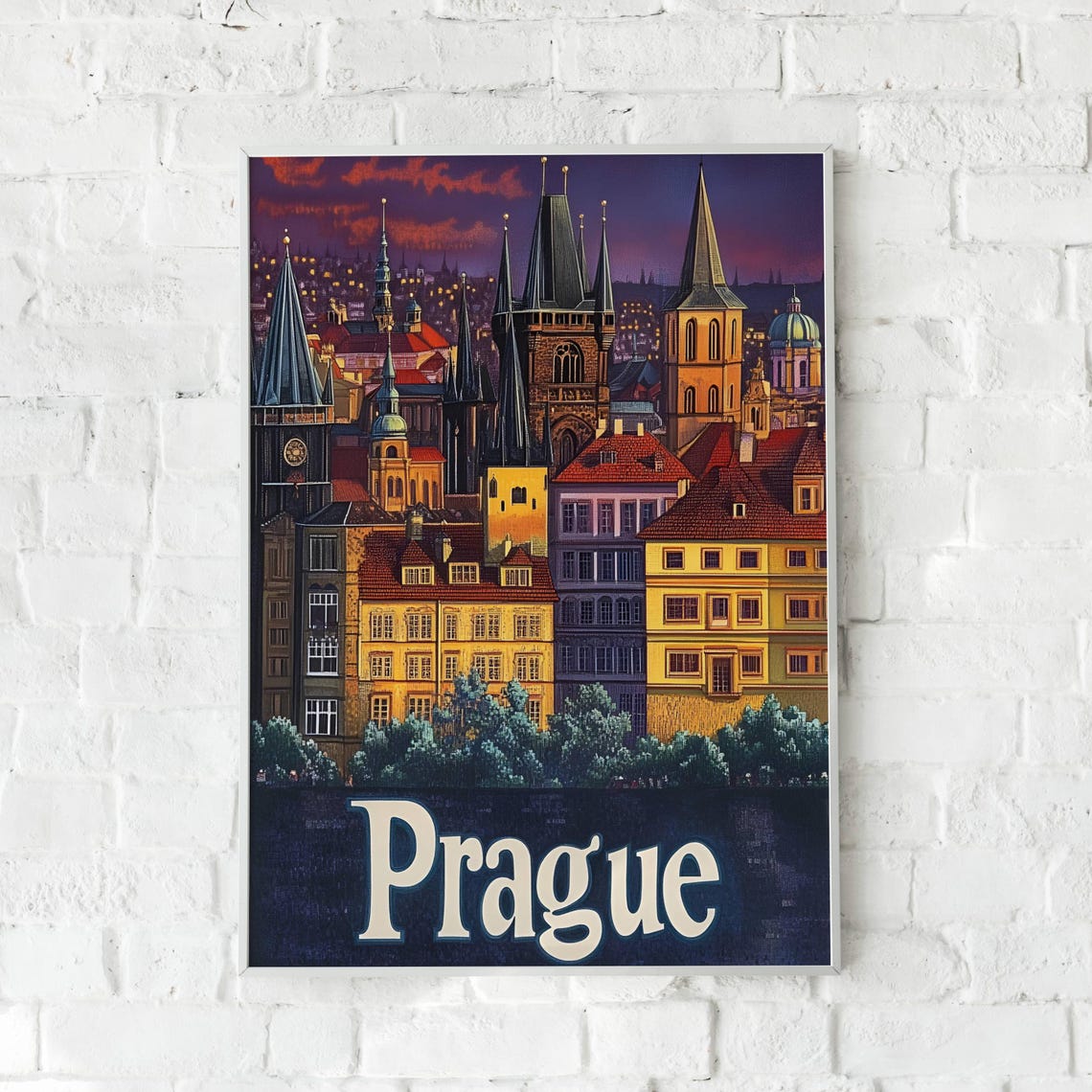 Prague Travel Poster, Europe Travel Gift - Image 6