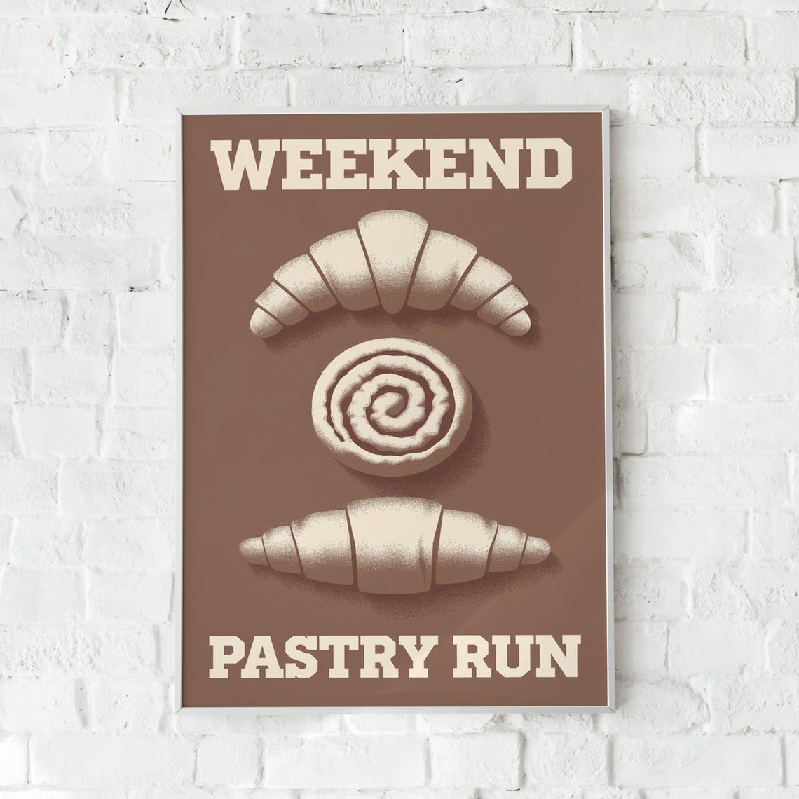 Weekend Pastry Run, Minimalist Kitchen Bakery Art Print - Image 6