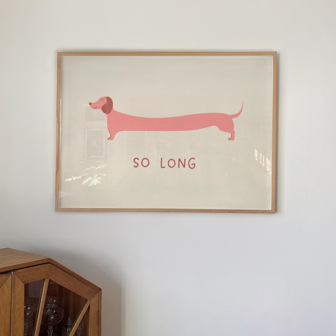 So Long Print, Funny Dachshund Gift