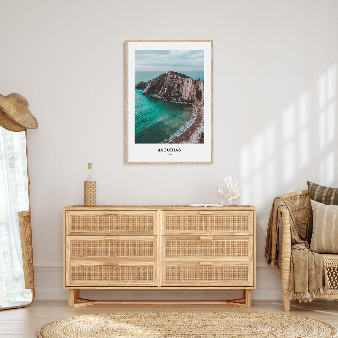 Asturias Travel Poster, Spain Map Wall Art - Image 2