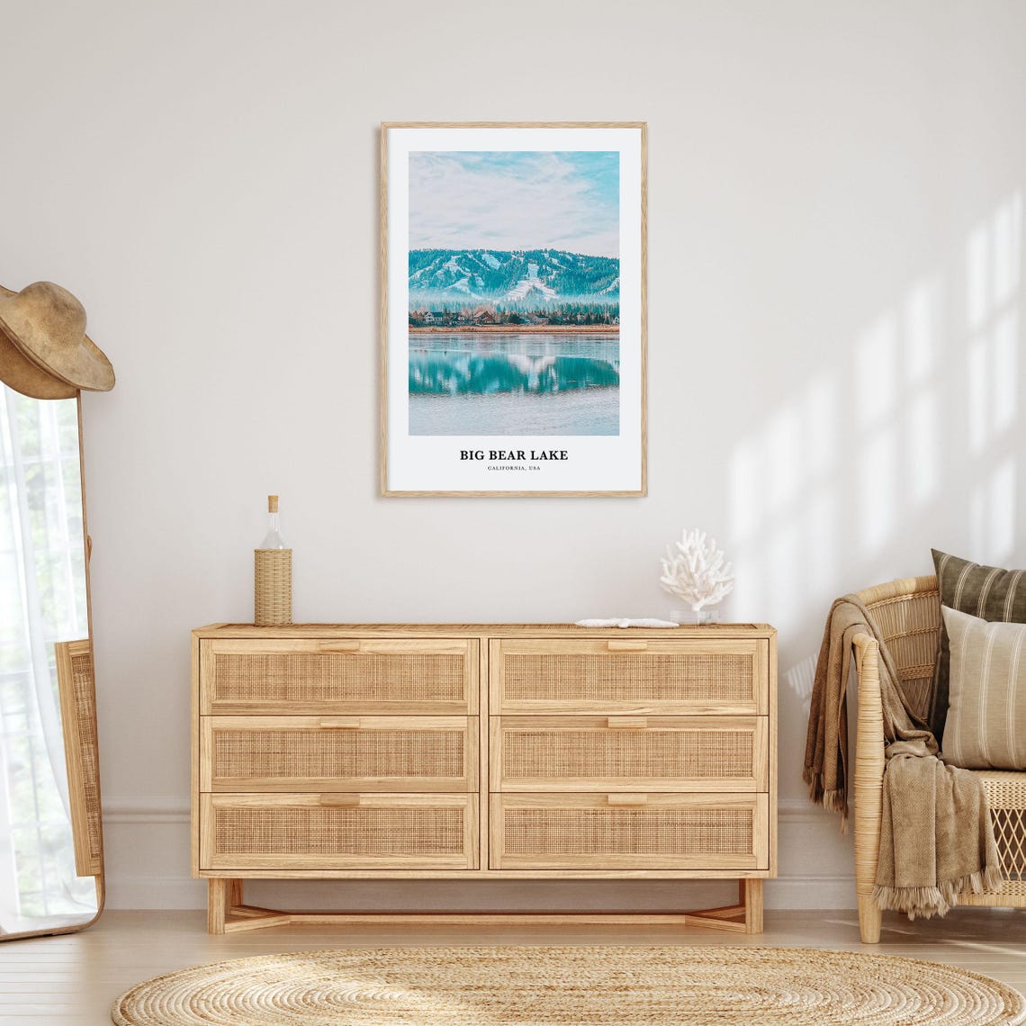 Big Bear Lake Print Big Bear Lake Photo Poster Big Bear Lake Travel Wall Art Big Bear Lake Map Print Photography Print California Usa - Image 2