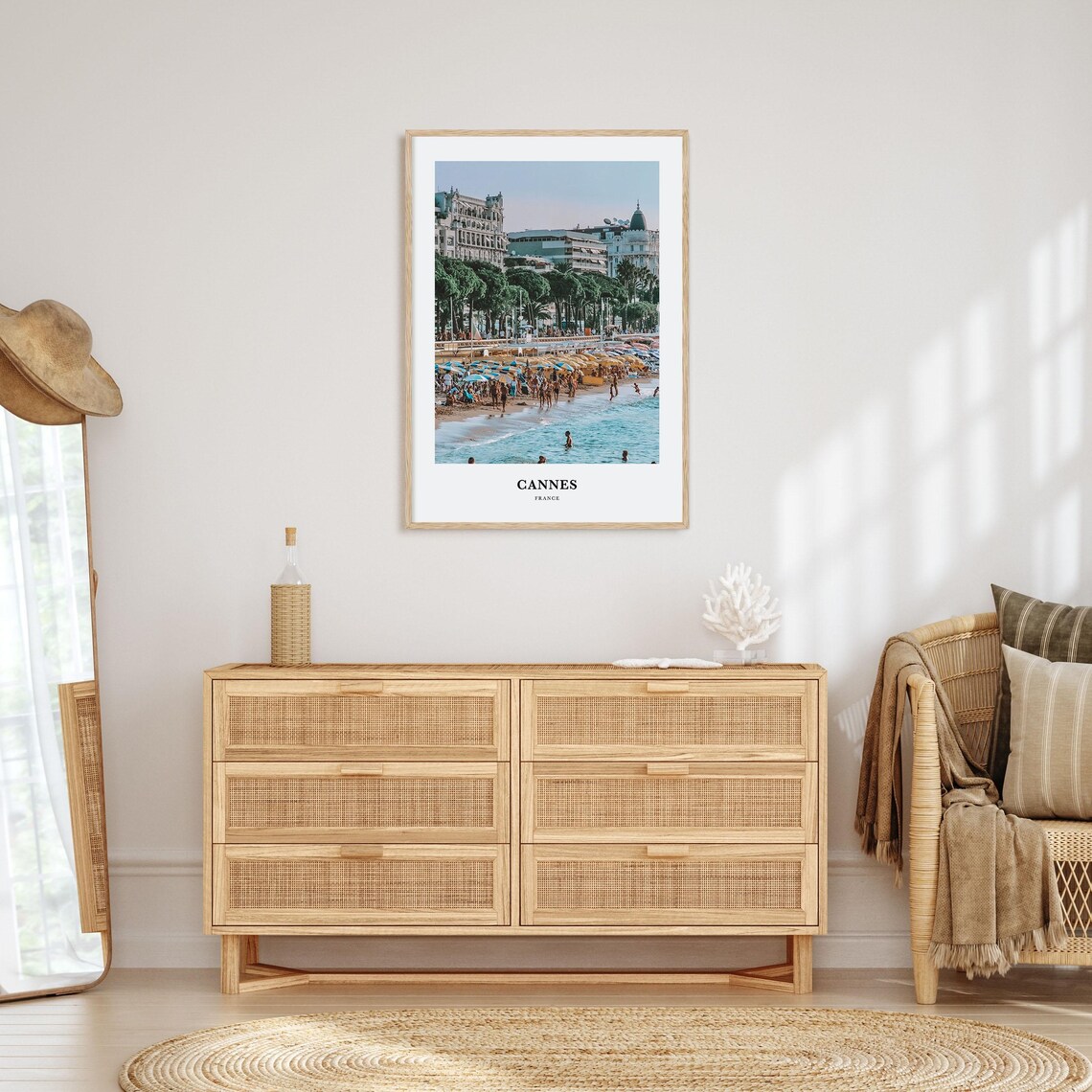 Cannes Travel Poster, France Place Map Art - Image 2