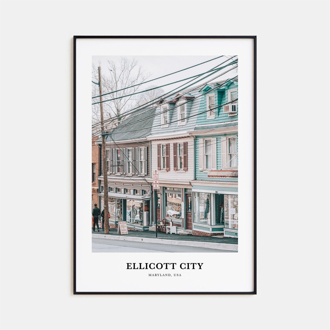 Ellicott City Travel Poster, Maryland USA