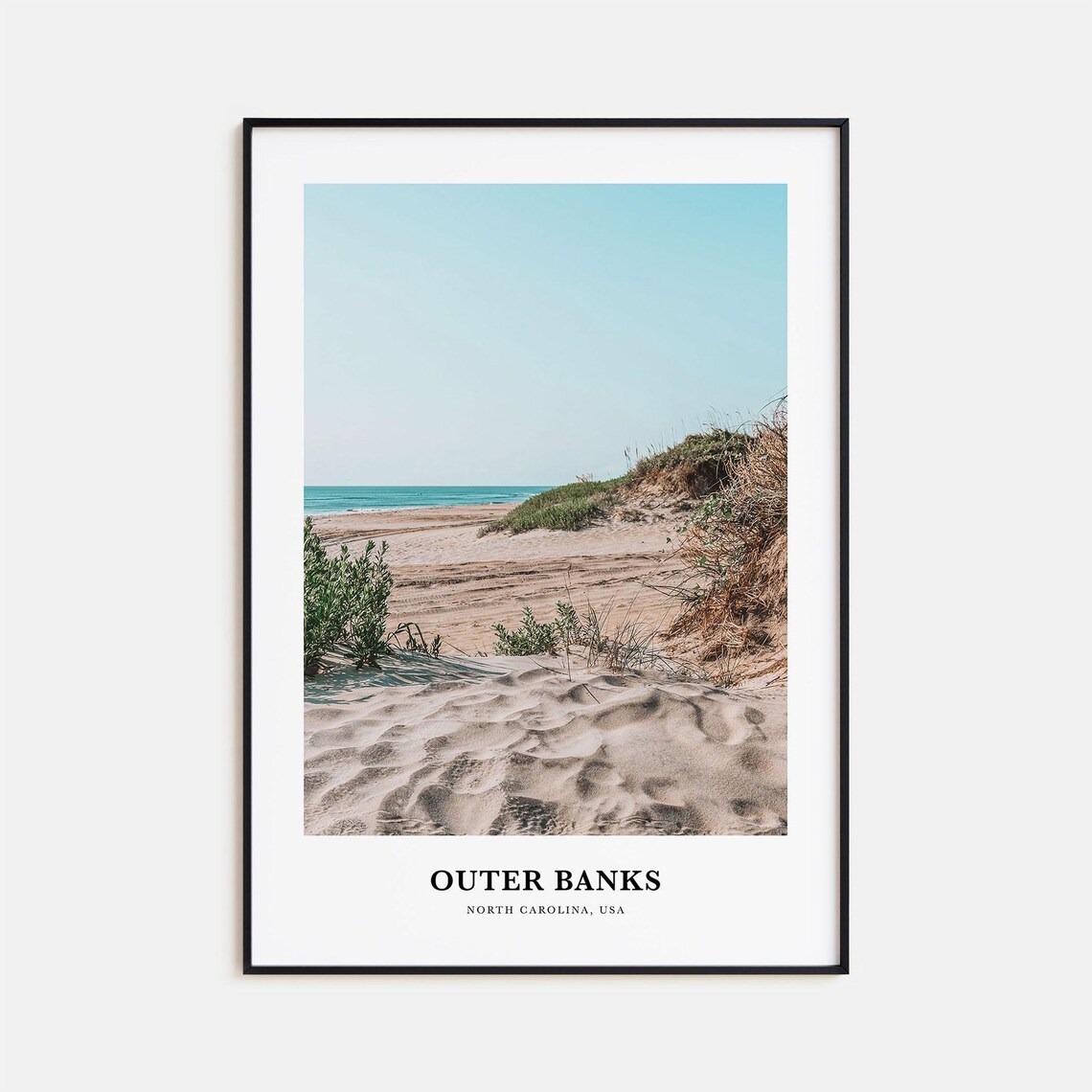 Outer Banks North Carolina USA Sand Dunes Atlantic Shore Photo Poster