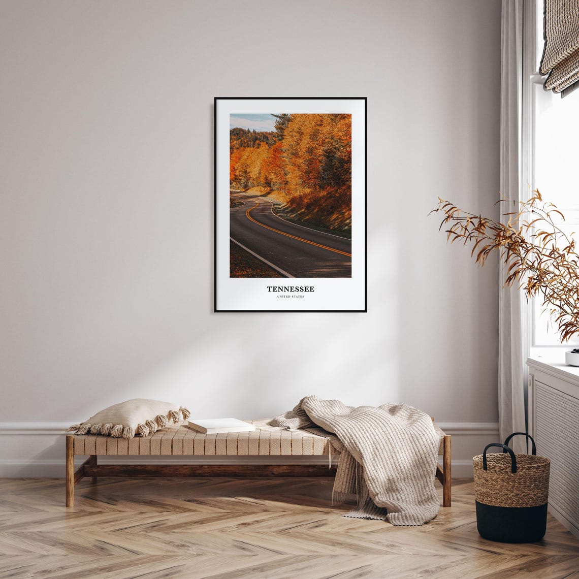 Tennessee Print No 2 Tennessee Photo Poster Tennessee Travel Wall Art Tennessee Map Print Tennessee Photography Print United States - Image 3