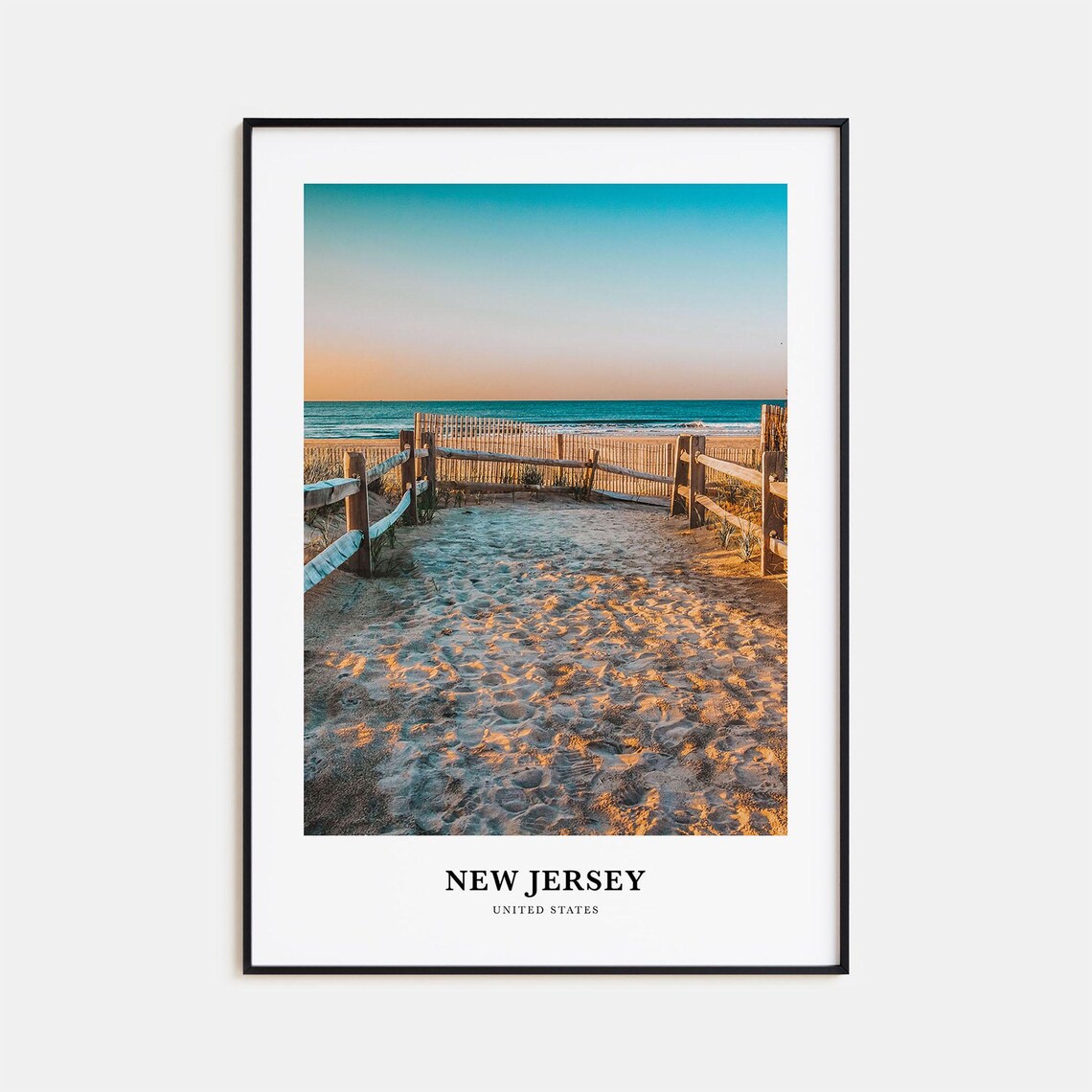 New Jersey Travel Poster, United States Wall Art
