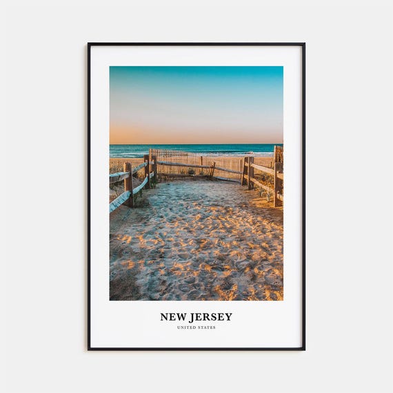 New Jersey Travel Poster, United States Wall Art