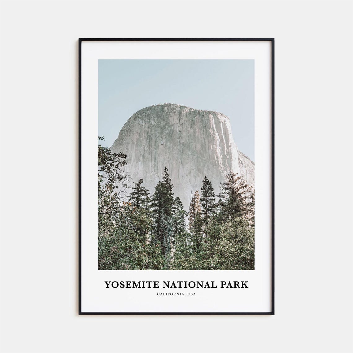 Yosemite National Park Print Yosemite National Park Photo Poster Yosemite National Park Travel Wall Art Yosemite Map California Usa