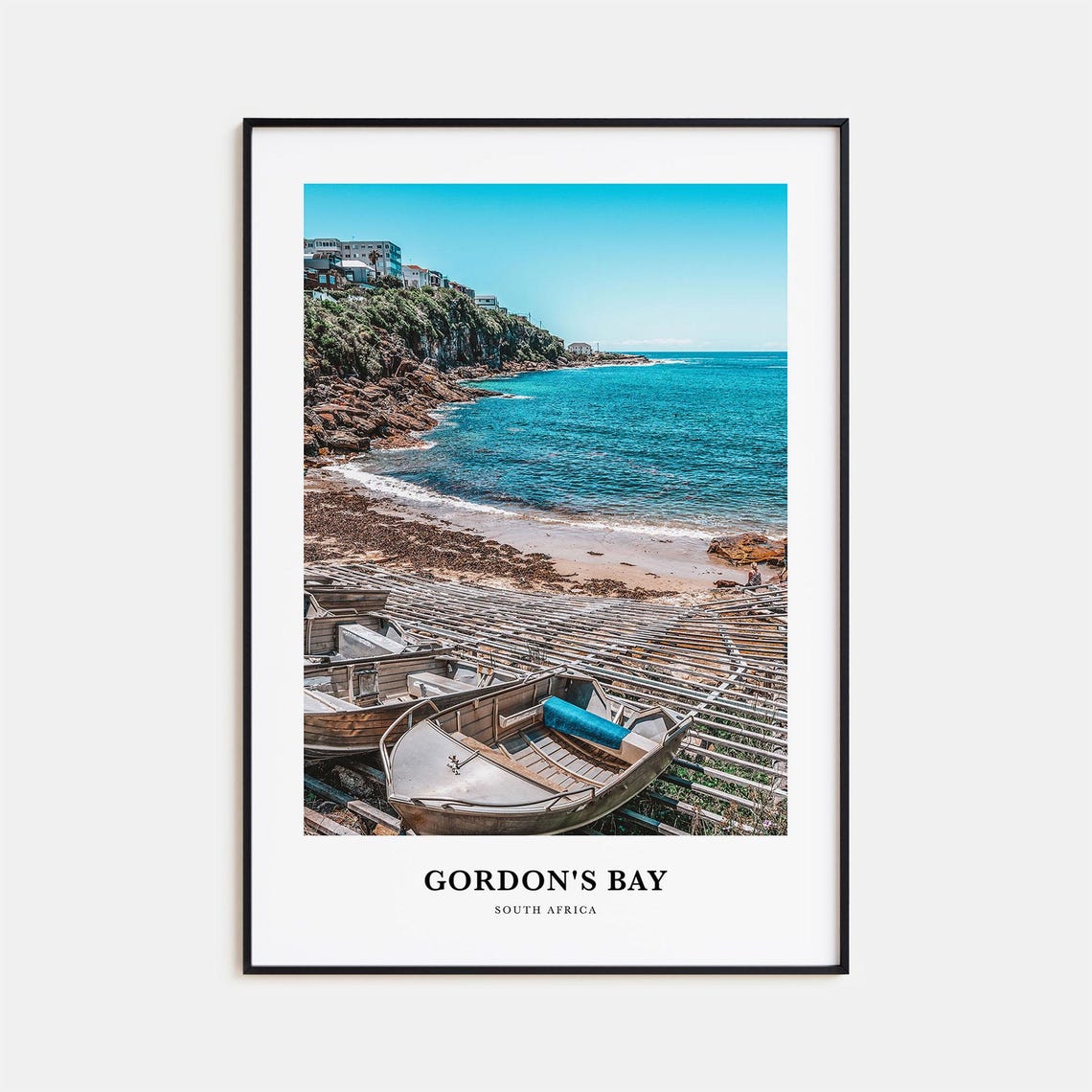 Gordons Bay Print Gordons Bay Photo Poster Gordons Bay Travel Wall Art Gordons Bay Map Print Gordons Bay Photography South Africa