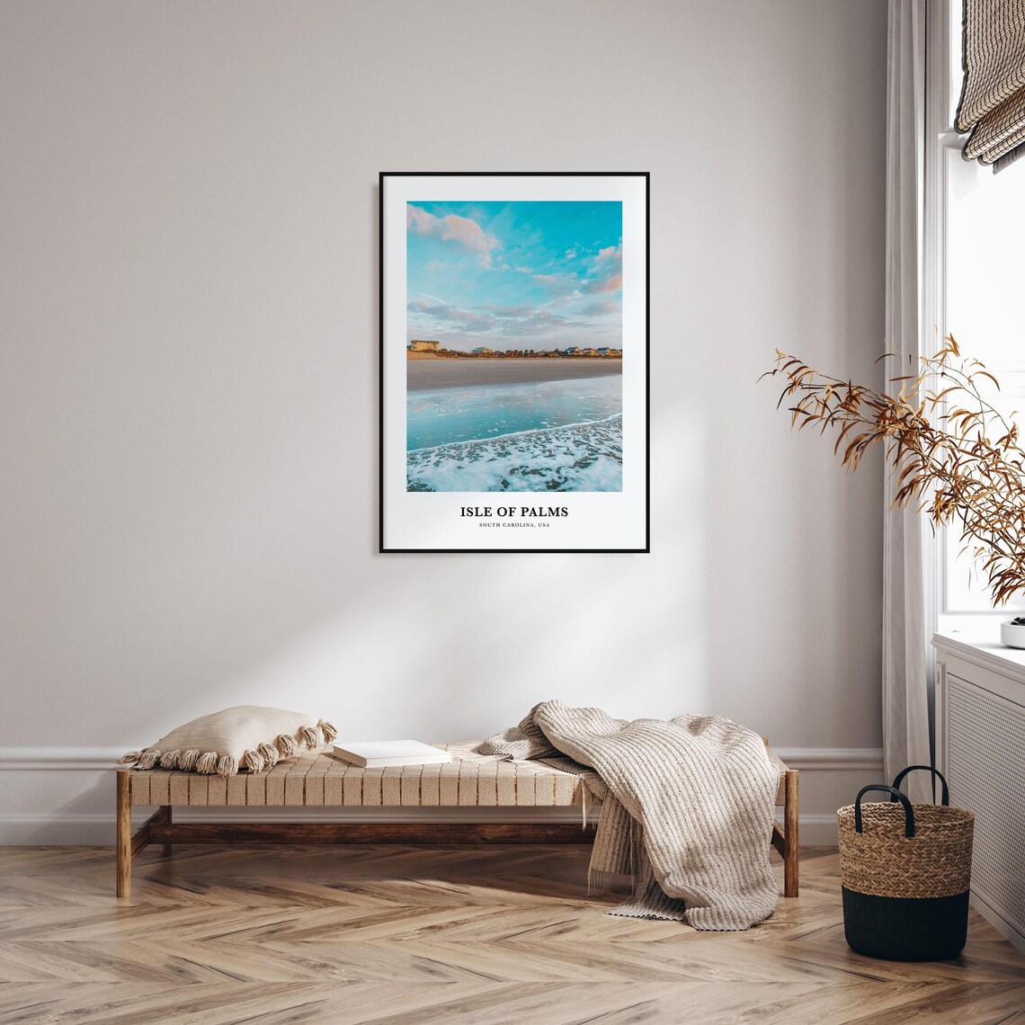 Isle Of Palms Travel Poster, South Carolina Map - Image 3