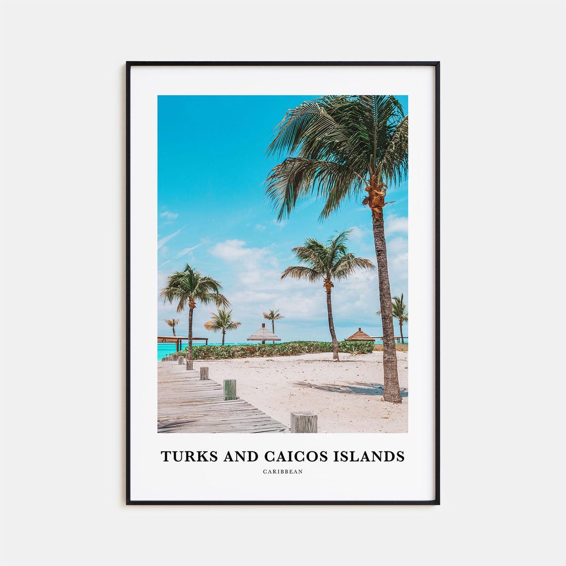 Turks and Caicos Islands Caribbean Beach Boardwalk Photo Print