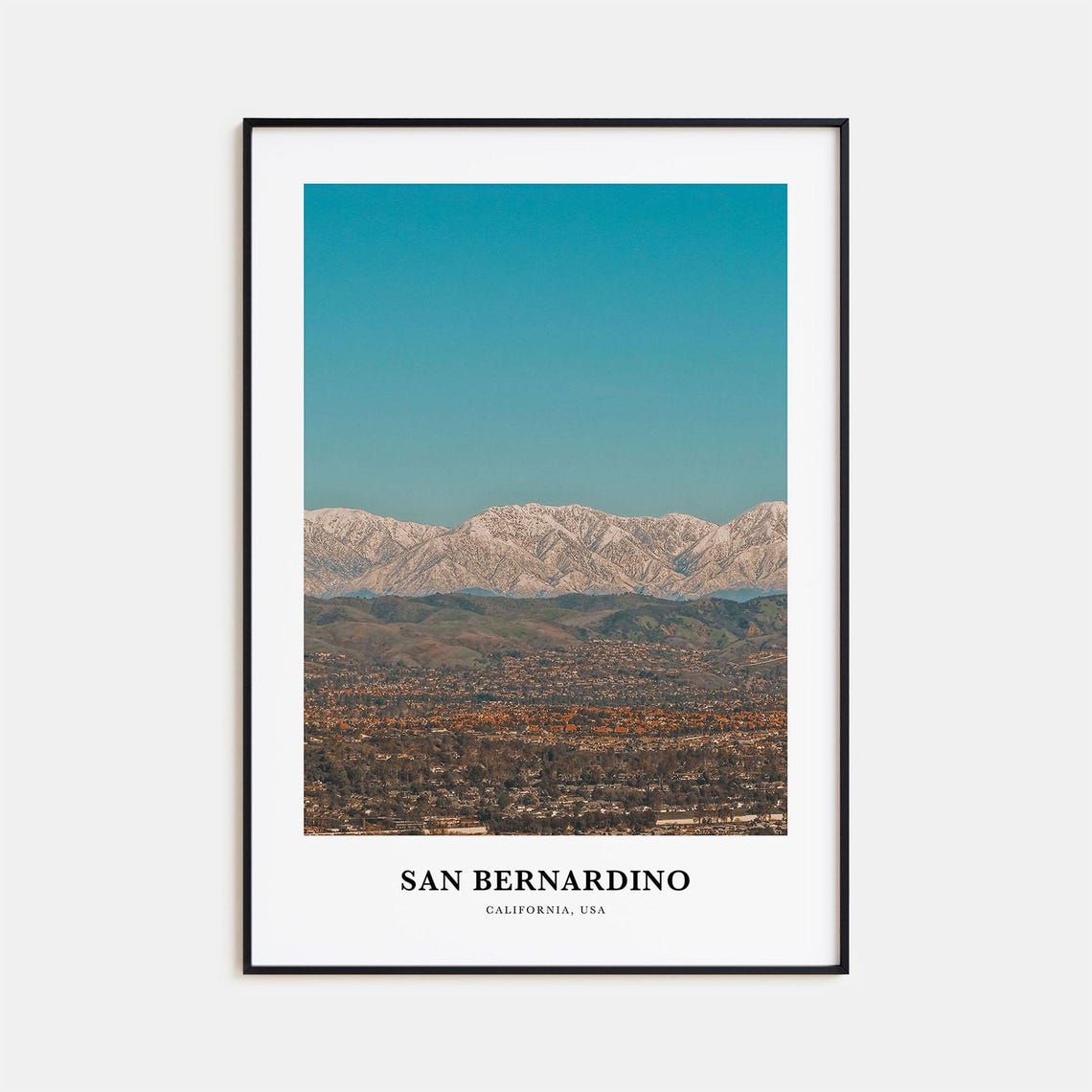 San Bernardino Print San Bernardino Photo Poster San Bernardino Travel Wall Art San Bernardino Map Print San Bernardino California Usa