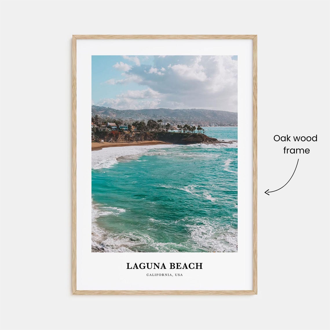 Laguna Beach California Turquoise Ocean Surf Cove Travel Poster - Image 3