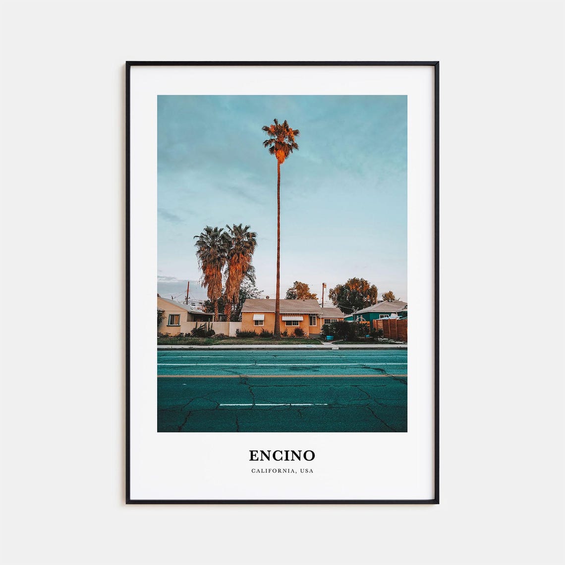 Encino Print Encino Photo Poster Encino Travel Wall Art Encino Map Print Encino Photography Print Encino Wall Dcor California Usa