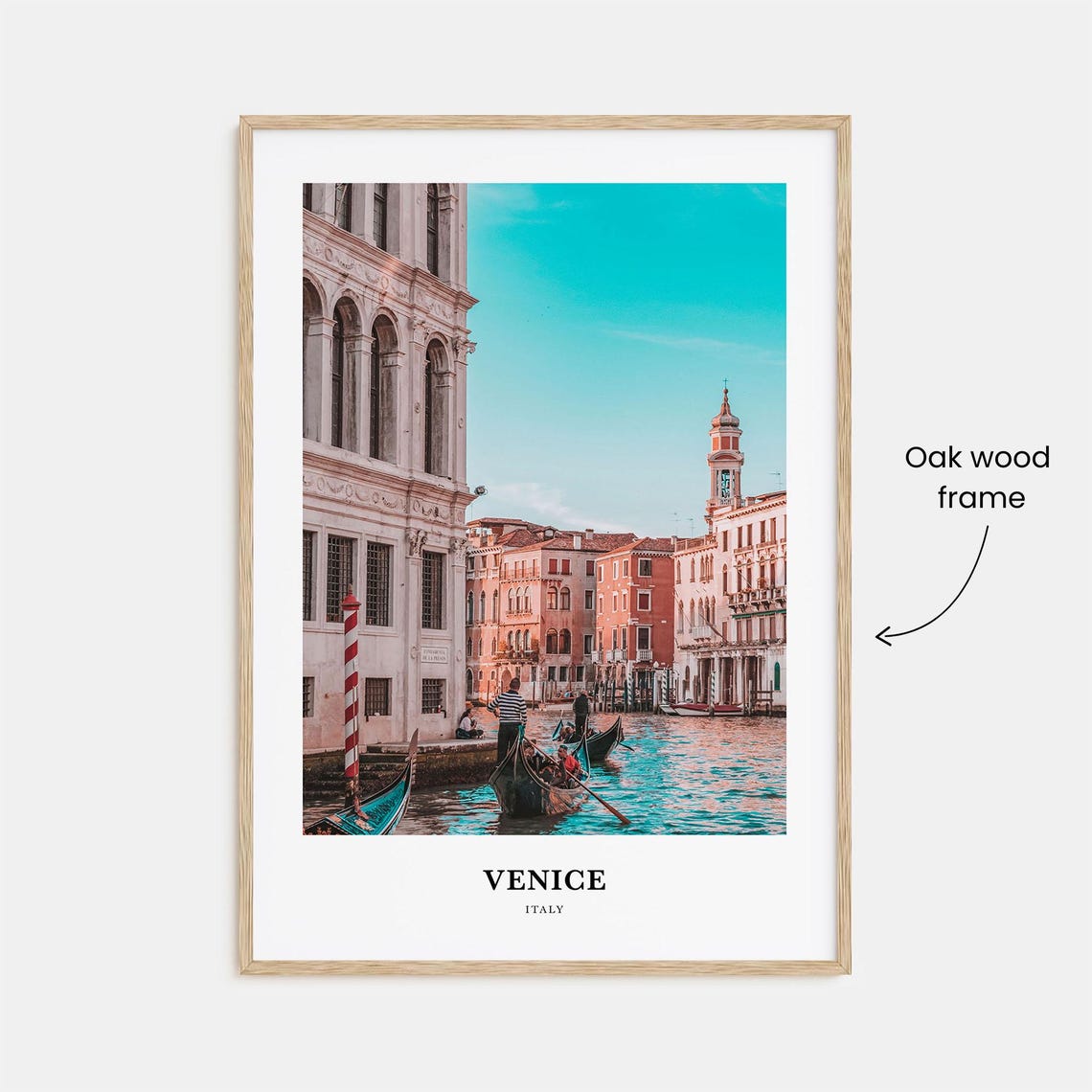 Venice Italy Grand Canal Gondolas Sunset Photo Travel Poster - Image 3