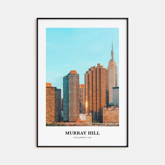 Murray Hill Print Murray Hill Photo Poster Murray Hill Travel Wall Art Murray Hill Map Print Murray Hill Photography New Jersey Usa