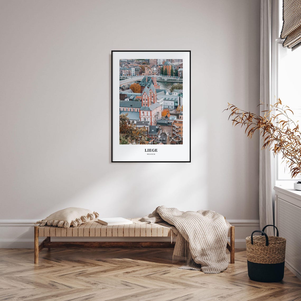Liege Print Liege Photo Poster Liege Travel Wall Art Liege Map Print Liege Photography Print Liege Wall Dcor Belgium - Image 3