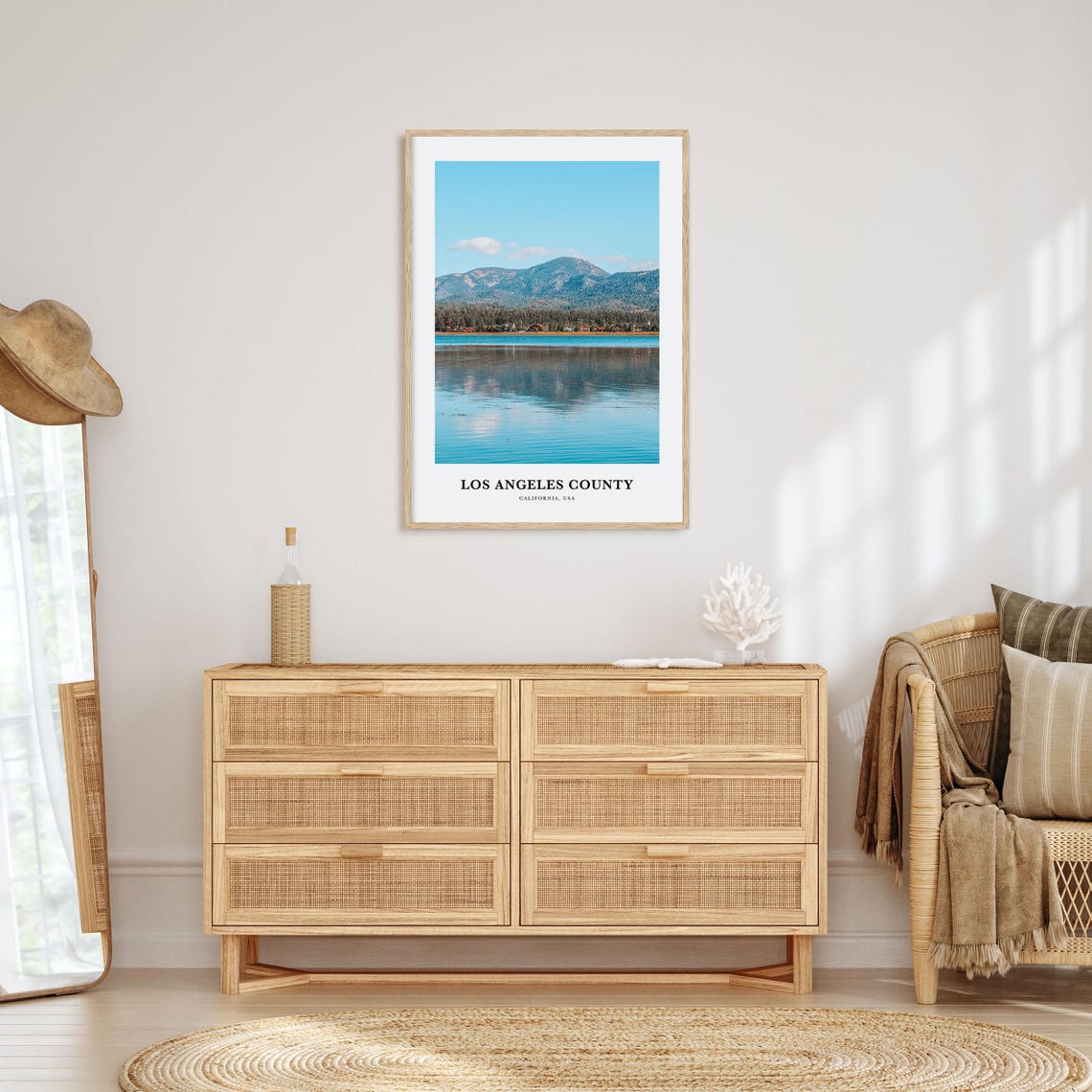 Los Angeles County Print Los Angeles County Photo Poster Los Angeles Travel Wall Art Los Angeles Map Print Los Angeles California Usa - Image 2