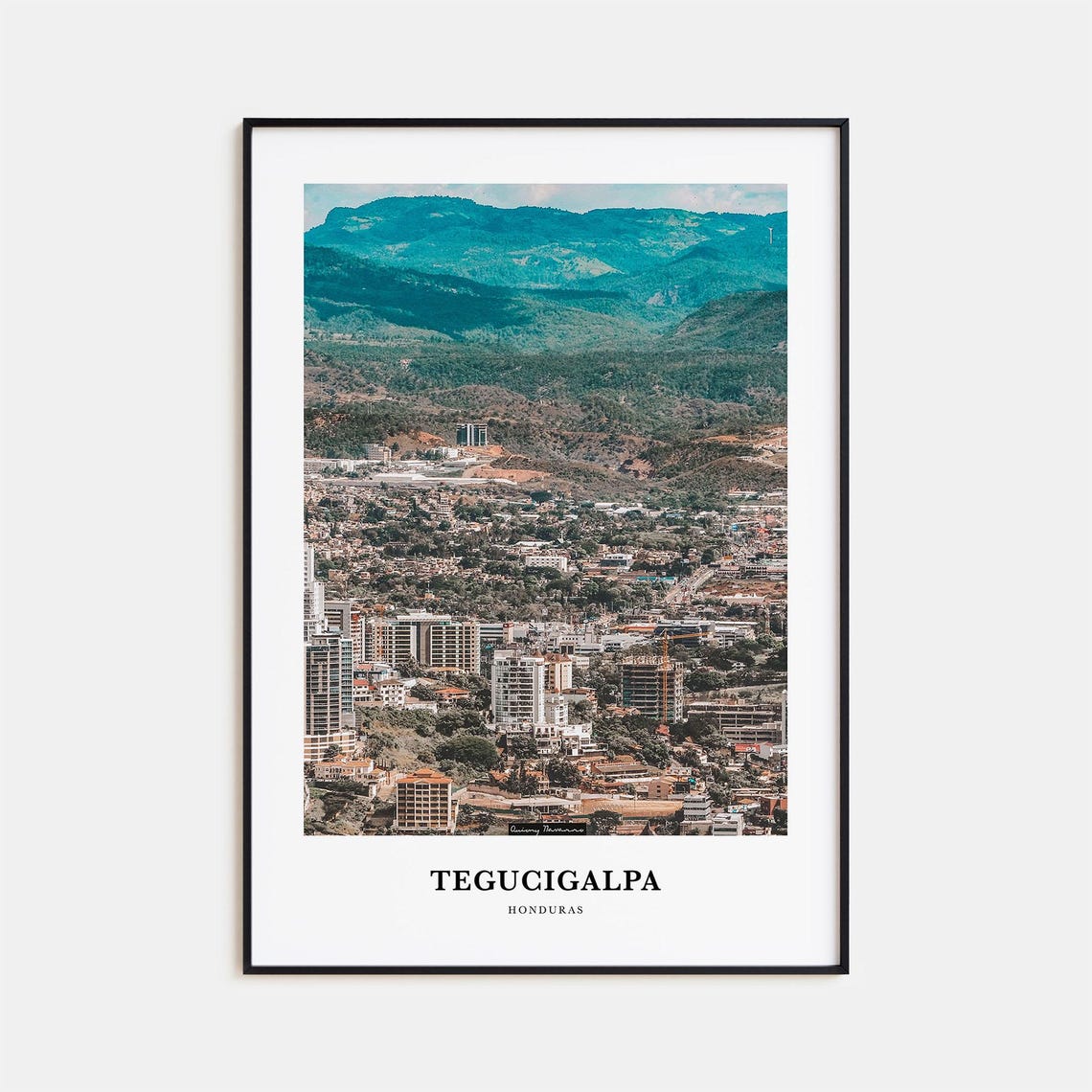 Tegucigalpa Print Tegucigalpa Photo Poster Tegucigalpa Travel Wall Art Tegucigalpa Map Print Tegucigalpa Photography Print Honduras